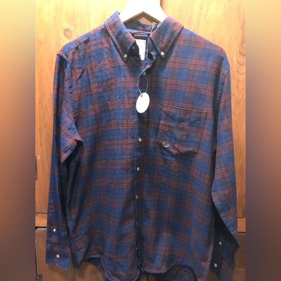 NEW ! Chaps Plaid Flannel Men’s Shirt - Size Medium - Picture 1 of 7